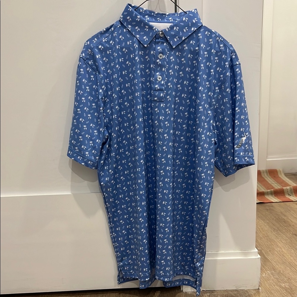 Blue Patterned Men's Shirt